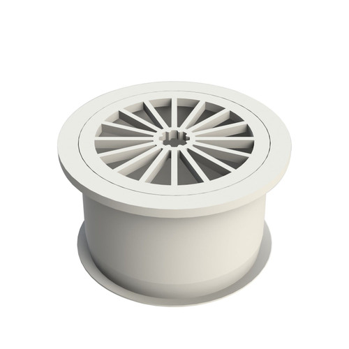DWV PVC Floor Grate 100mm Grey