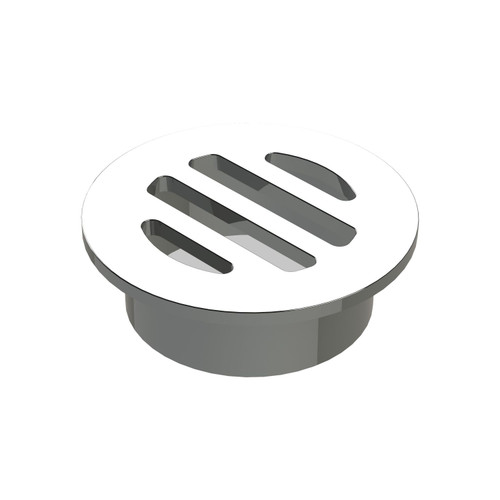 Round Floor Grate Waste 50mm Brass Chrome [025021]