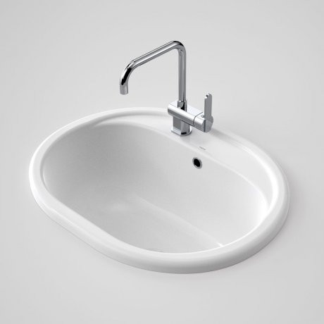 Metro 35 Utility Basin with Overflow White 0 Tap Holes [057589]