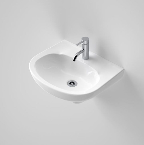 Integra Wall Basin 500 I Trap Vitreous China with Brk White 1 Tap Hole [058895]