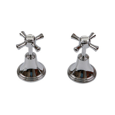 Belair Wall Taps (Top Assembly) Chrome Pair [035164]