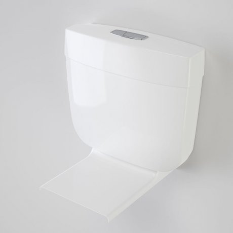 Adjustable Slimline Connector Plastic Dual Flush Cistern w/Seat 4.5/3L White 4Star [108900]