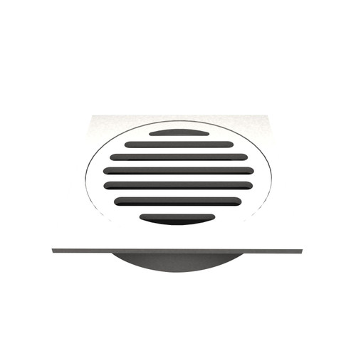 Square Floor Grate Waste 100mm Polished 316 Stainless Steel [116185]