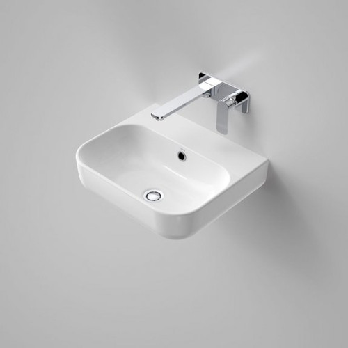 Luna Wall Basin with Overflow White 3 Tap Holes [153109]