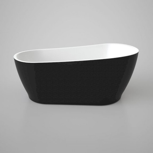 Noir Freestanding Oval Bath 1700mm Black [123561]