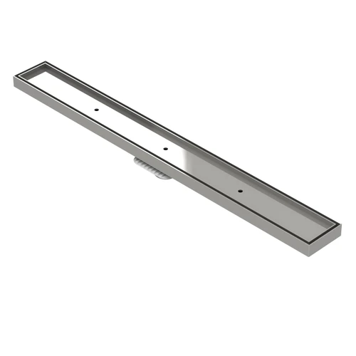 Bermuda Tile Insert Grate Channel 900mm W w/Megaflex Flange 50mm Outlet 316 Stainless Steel [126019]
