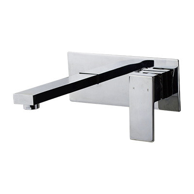 Thyme (Kubos) Wall Basin Mixer with Plate 5Star Chrome [138952]