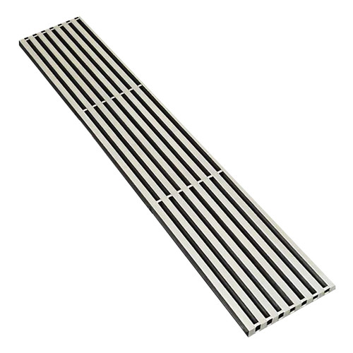 Bermuda Tile Insert Channel 1200mm wide with Megaflex Flange 50mm Outlet 316 Stainless Steel [138999]