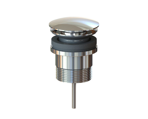 Plug & Waste Brass 4-In-1 Mushroom Pop-Up "Quattro" Multi fit 32mm & 40mm w/and w/o Overflow Chrome [139000]