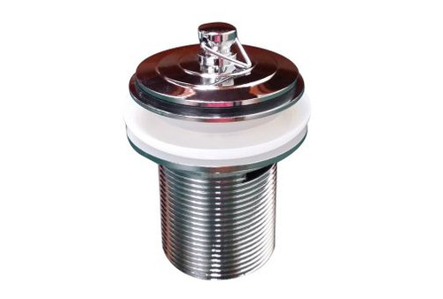 Plug and Waste 40mm x 70mm Brass with Deluxe Plug With Overflow Chrome [139690]