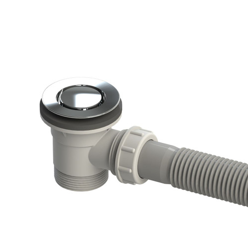 Bath Pop Down® Plug and Waste 40mm Connection With External Overflow Kit Chrome [150997]