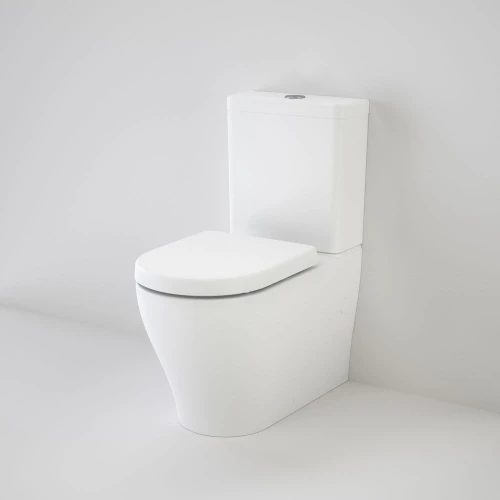 Luna Cleanflush Wall Faced Toilet Suite Back Entry Soft Close Seat White 4Star [155005]