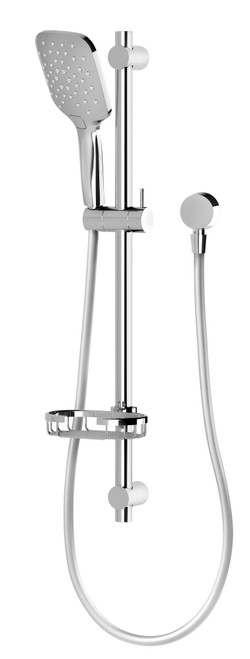 Rush Rail Hand Shower on Rail with Soap Dish 3Star Chrome [153350]