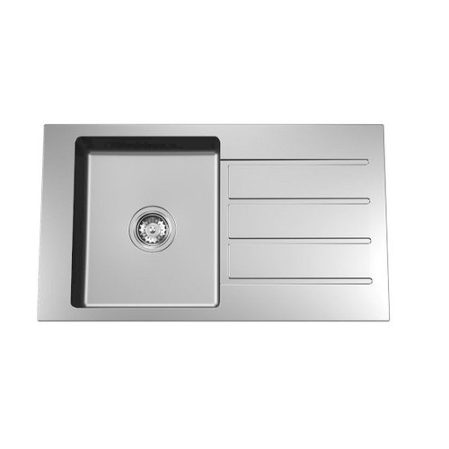 Evolution Care Single End Left Hand Bowl Overmount Stainless Steel 1 Tap Hole [192280]