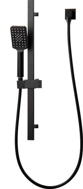 Chai Rail Shower Square 4star Matte Black [250033]