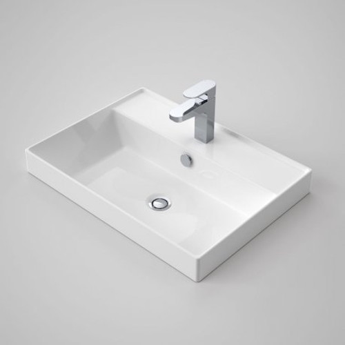 Teo 2.0 600 Inset Basin 602mm x 440mm w/Overflow 1TH [153233]