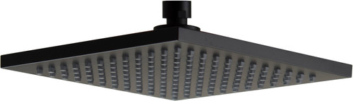 Chai Shower Head ABS (Plastic) 200mm Square 5Star Matte Black [250211]