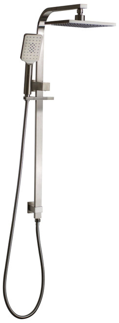 Chai Twin Shower Square 3Star Brushed Nickel [250214]
