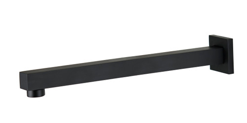 Chai Bath Spout 300mm Square Matte Black [250221]