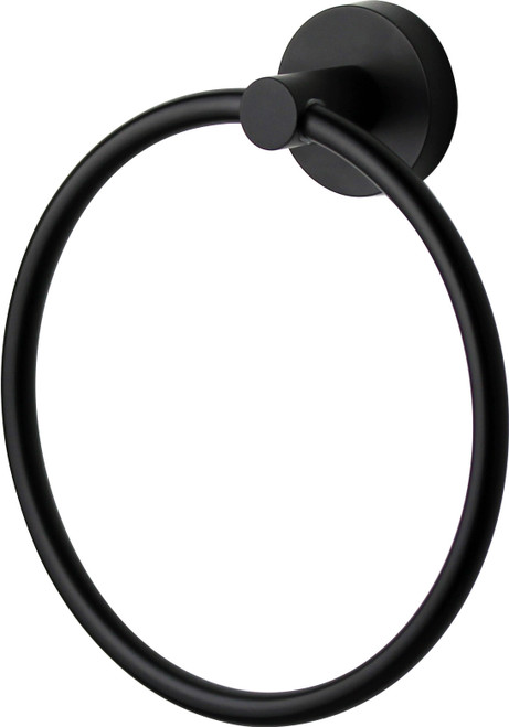 Chia Towel Ring Matte Black [250237]