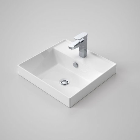 Teo 2.0 450mm Inset Basin with Overflow 1 Tap Hole [154354]