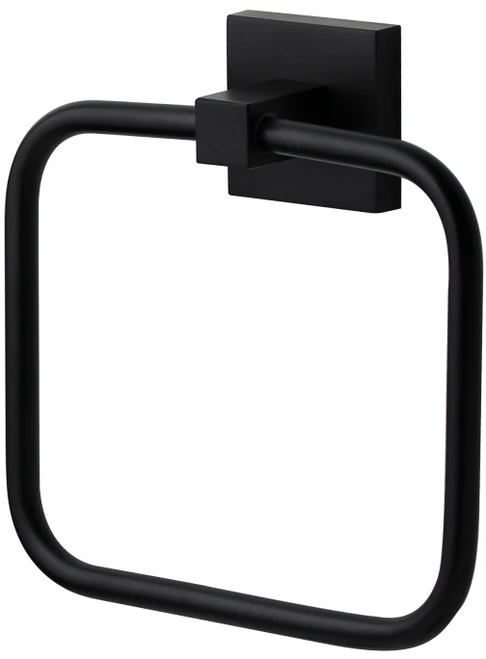 Mint Towel Ring Matte Black [250287]