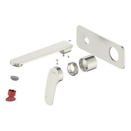 Winton Wall Mixer Set 200mm Spout (Trim Kit Only) Brushed Nickel LF [285007]