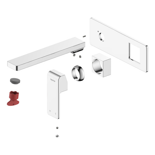 Edge II Wall Mixer Set 200mm Spout (Trim Kit Only) Chrome LF [285813]