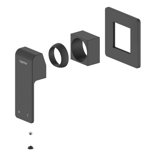 Edge II Wall Mixer (Trim Kit Only) Black [285885]