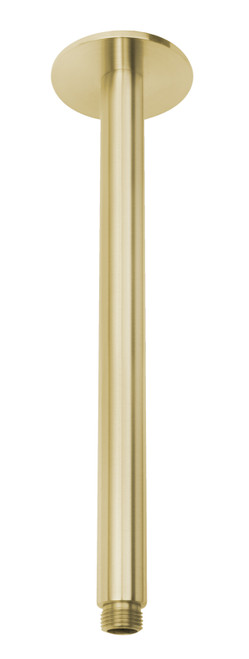 Vivid Ceiling Shower Arm Round 300mm Brushed Gold [155293]
