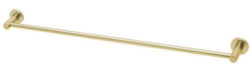 Radii Towel Rail Single 800mm Round Plate Brushed Gold [155306]