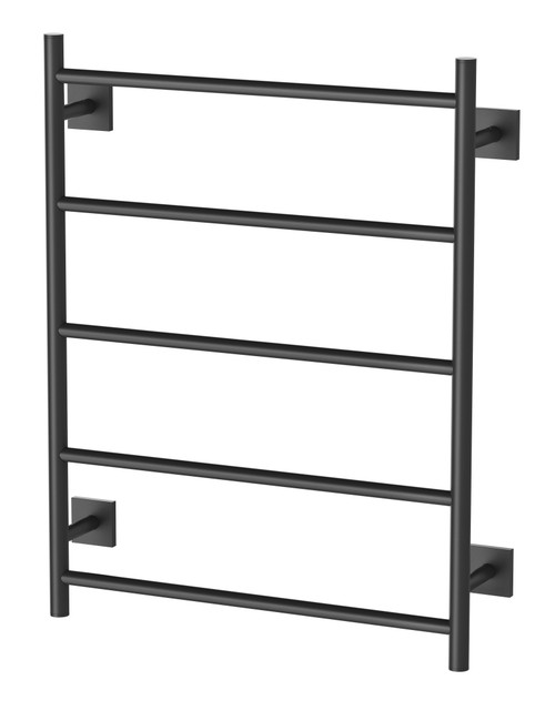 Radii Towel Ladder 4Bar 550mm x 740mm with Square Plate Matte Black [156232]