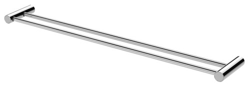 Vivid Slimline Towel Rail Double 800mm Chrome [156690]