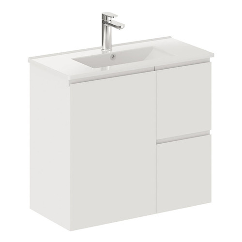 Siska Slim 750 Wall-Hung Vanity Right Drawers 1 Tap Hole [271445]