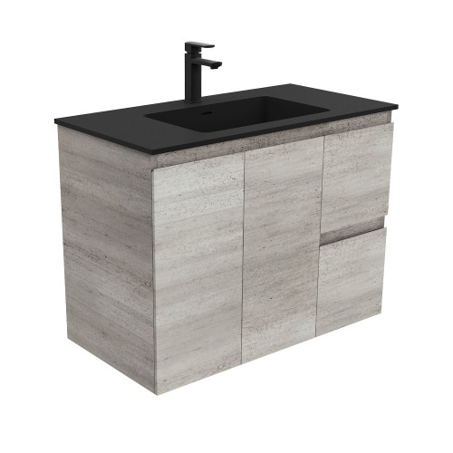 Montana Edge Industrial 900 Wall-Hung Vanity-1 Taphole (LEFT HAND DRAWER) [169390]