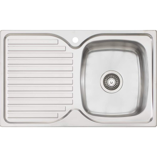 Endeavour Single Bowl Topmount Sink with Drainer Right Bowl 1 Tap Hole [157348]