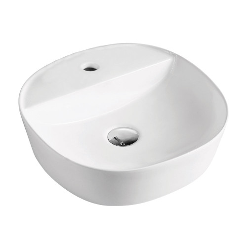 Chica Above Counter Basin 405mm x 120mm x 405mm White 1 Tap Hole [158210]