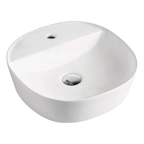 Chica Above Counter Basin 405mm x 120mm x 405mm White 1 Tap Hole [158210]