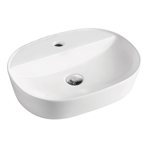 Chica Above Counter Basin 505mm x 120mm x 385mm White 1 Tap Hole [158211]