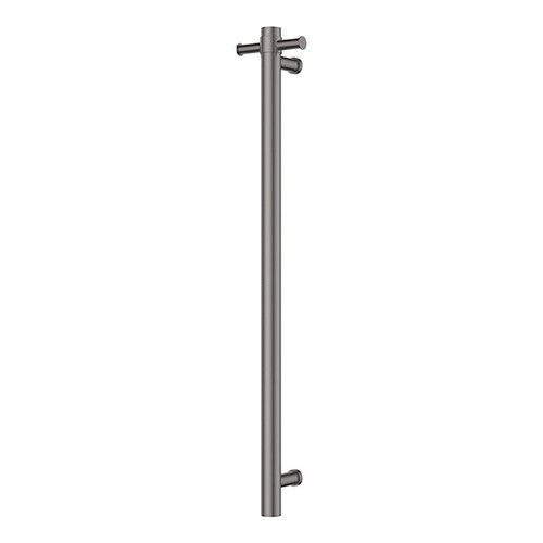 Isabella Vertical Heated Towel Rail 100 x 900mm Gunmetal [299974]