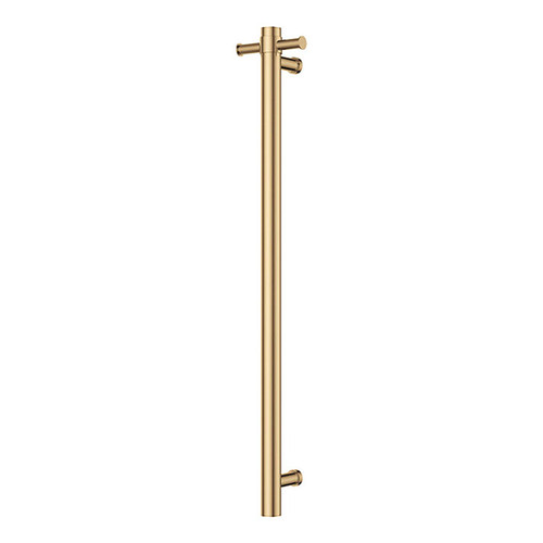 Isabella Vertical Heated Towel Rail 100 x 900mm Urban Brass [299978]