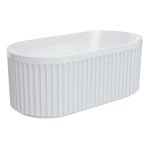 Eleanor Fluted Freestanding Acrylic Bath 1500mm [299969]