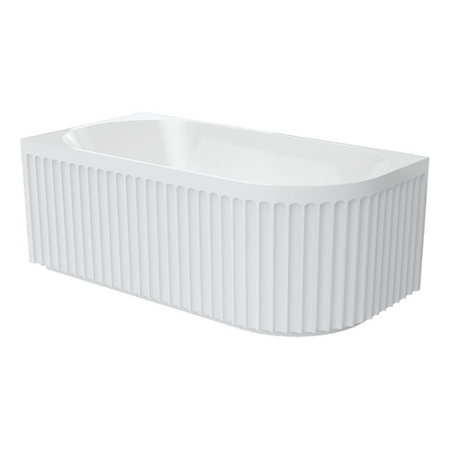 Eleanor Fluted Right-Hand Acrylic Corner Bath 1500mm [299971]