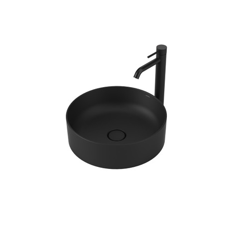 Liano II 400mm Round Above Counter Basin Matte Black [284900]