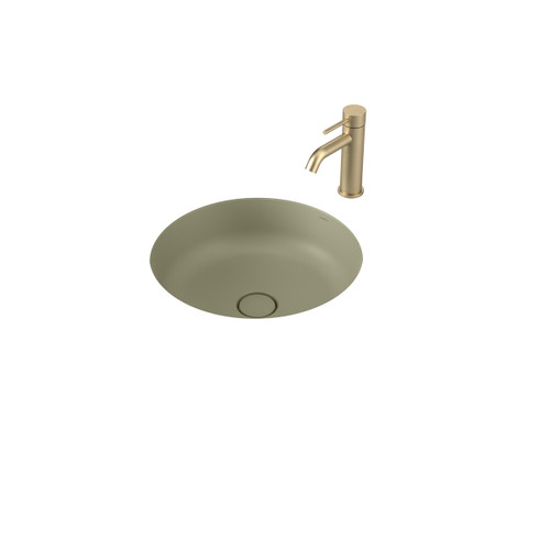 Liano II 440mm Round Under/Over Counter Basin Matte Green (Special Order) [284957]