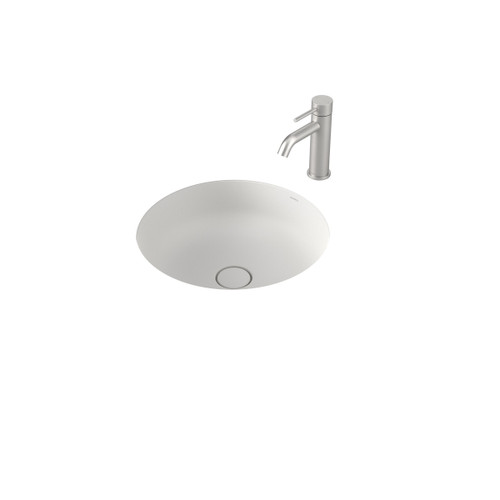 Liano II 440mm Round Under/Over Counter Basin Matte White [284911]