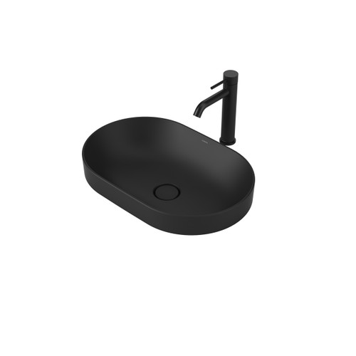 Liano II 530mm Pill Inset Basin Matte Black [284940]