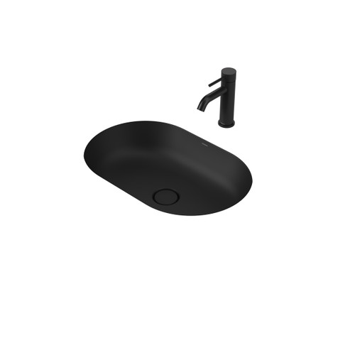Liano II 580mm Pill Under/Over Counter Basin Matte Black [284894]