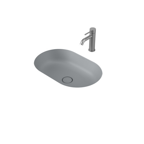 Liano II 580mm Pill Under/Over Counter Basin Matte Grey (Special Order) [284905]