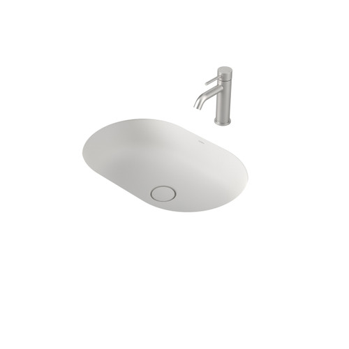 Liano II 580mm Pill Under/Over Counter Basin Matte White [284904]